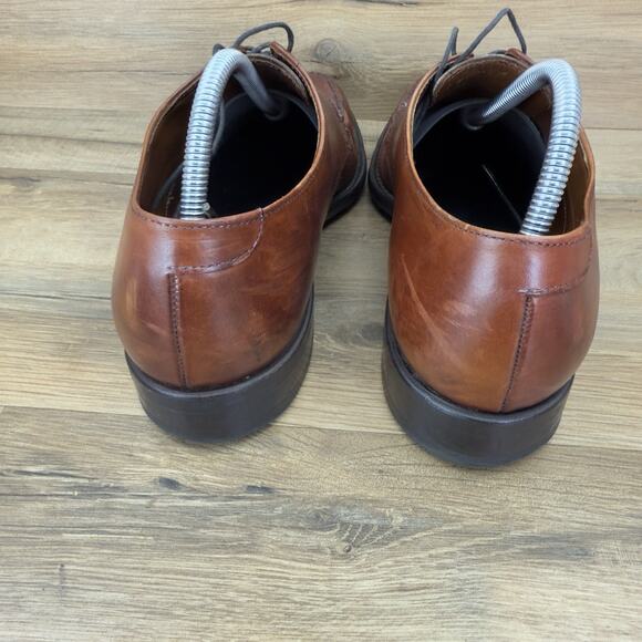 Allen Edmonds Size 9 Powell Mens Shoes Dress Oxfords Brown Leather Lace Up